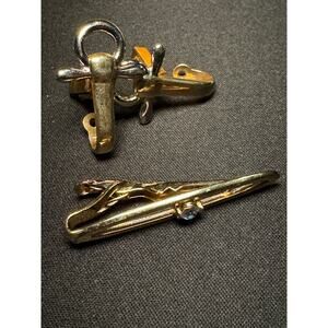 Vintage Swank Tie Bar and Anchor Cuff Links